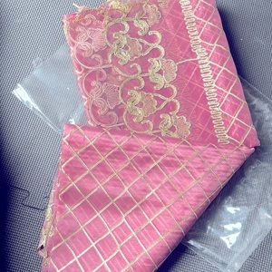 Pink gold Dupatta